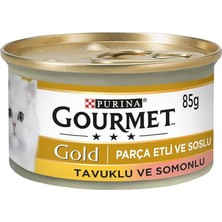 Hype Store Parça Etli Somonlu & Tavuklu Yaş Kedi Maması, Yetişkin, 85 G