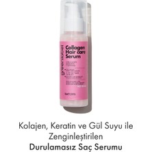 Green Label Kolajen, Keratin ve Gül Suyu İle Zenginleştirilen Durulamasız Saç Serumu 100 ml