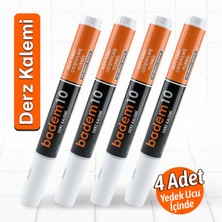 Badem10 (4 ADET) Fayans Beyaz Derz Hazır Dolgusu Boyama Boyası Kalemi Hızlı Kuruyan Su Bazlı Yenileme