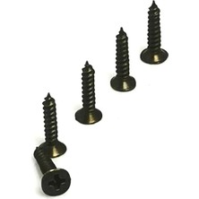 MiraLive Klips, Menteşe, Ayak Vidası 2,2x7,5mm Çelik - Siyah 100 Adet