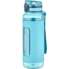 Hype Store Uzspace Fiftyfifty 1100ML -Mega Büyük Boy- Su Matarası Silikon Korumalı Kaydırmaz Gövde Turkuaz