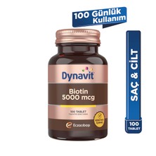 Dynavit Biotin 5000 mcg 100 Tablet