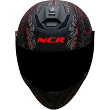 NCR Rapid Siyah Camlı Kapalı Kask Sert Plastik Malzemeden Nefes Alabilir Özellikli Ece Belgeli