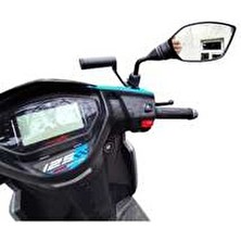 Teknogen Universal Smart Bar Darbelere Dayanıklı Telefon Tutucu Ayna Koluna Montajlı Tekli