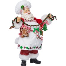 Hype Store Kurt Adler Fabriche Noel Şefi Noel Baba Heykelcik, 30,5 cm