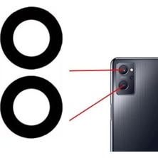 Fodos Realme 9i 4g Kamera Lensi Cam - Kamera Camı - Yapışkanlı RMX3491 Uyumlu