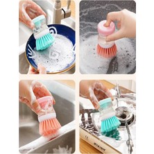 Hype Store Mobee Çok Fonksiyonlu Deterjan Hazneli Pratik Bulaşık Yıkama Fırçası