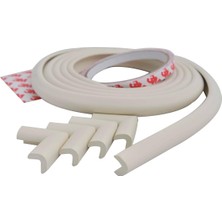 Hype Store Miny Baby Unisex Mini Kenar ve Köşe Koruyucu Seti, Krem