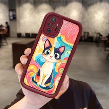 HONTINGA Xiaomi Redmi Note 10 Pro ile Uyumlu Kılıfı Düşüme Önleyici Basitlik Anti Düşme Kamera Korumali Yağlı Boya Bordo Desen Yumuşak Silikon Telefon Kılıfı Kadın ve Erkek Için Uygundur K2-7119