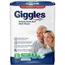 Starseven Giggles Yetişkin Bel Bağlamalı Hasta Bezi Large 7'li 1 Paket 7 Adet