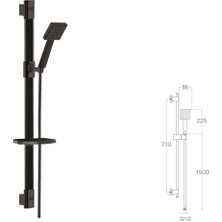 Mistillo SÜRGÜLÜ DUŞ SETİ + Ø50X22MM ELİPS BORULU ELEKTROST