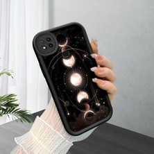 HONTINGA Xiaomi Redmi 9c ile Uyumlu Kılıfı Düşüme Önleyici Basitlik Anti Düşme Kamera Korumali Gökyüzü Siyah Desen Yumuşak Silikon Telefon Kılıfı Kadın ve Erkek Için Uygundur K2-0240