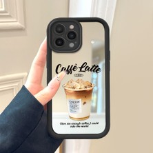 HONTINGA iPhone 14 Pro ile Uyumlu Aynalı Kılıfı Düşüme Önleyici Basitlik Anti Düşme Kamera Korumali Kahve Deseni Desen Yumuşak Silikon Telefon Kılıfı Kadın ve Erkek Için Uygundur K2-9051