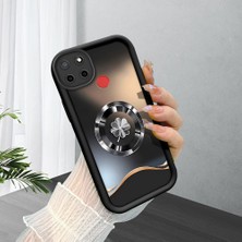 HONTINGA Realme C25 ile Uyumlu Kılıfı Düşüme Önleyici Basitlik Anti Düşme Kamera Korumali Totem Siyah Desen Yumuşak Silikon Telefon Kılıfı Kadın ve Erkek Için Uygundur K2-0243