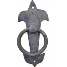 MiraLive Antika Tarz Dekoratif Pirinç Lale Kapı Halkası - 165X70MM, Oksit