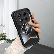 HONTINGA Xiaomi Redmi Note 14 Pro ile Uyumlu Kılıfı Düşüme Önleyici Basitlik Anti Düşme Kamera Korumali Totem Siyah Desen Yumuşak Silikon Telefon Kılıfı Kadın ve Erkek Için Uygundur K2-0243