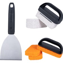 Hype Store Blackstone 5463 Temizleme Alet Seti (8 Adet) Barbekü Izgarası Düz Üst Iç/dış Mekan Aksesuarları-1 Pa