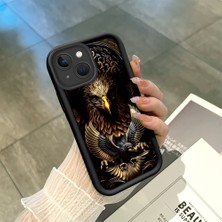HONTINGA iPhone 13 ile Uyumlu Kılıfı Düşüme Önleyici Basitlik Anti Düşme Kamera Korumali Totem Siyah Desen Yumuşak Silikon Telefon Kılıfı Kadın ve Erkek Için Uygundur K2-0243