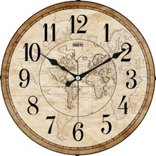 Hype Store Emores 36 cm Gerçek Bombe Cam Akar Saniye Sessiz Mekanizma Dekoratif Duvar Saati