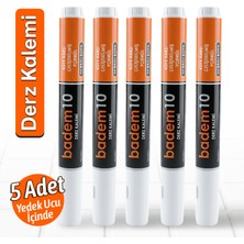 Badem10 (5 ADET) Fayans Beyaz Derz Hazır Dolgusu Boyama Boyası Kalemi Hızlı Kuruyan Su Bazlı Yenileme