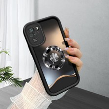 HONTINGA Xiaomi Redmi Note 10S ile Uyumlu Kılıfı Düşüme Önleyici Basitlik Anti Düşme Kamera Korumali Totem Siyah Desen Yumuşak Silikon Telefon Kılıfı Kadın ve Erkek Için Uygundur K2-0243
