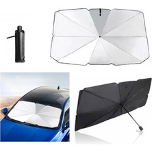 Bigelal Katlanabilir Araç Ön Camı Güneş Koruyucu Gölge Şemsiye Araba Şemsiyesi (130X75 Cm)