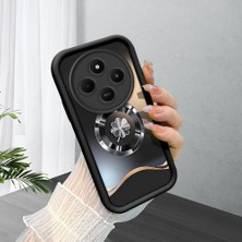 HONTINGA Xiaomi Redmi 14C 4g ile Uyumlu Kılıfı Düşüme Önleyici Basitlik Anti Düşme Kamera Korumali Totem Siyah Desen Yumuşak Silikon Telefon Kılıfı Kadın ve Erkek Için Uygundur K2-0243