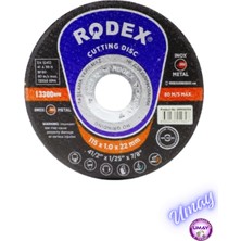 Rodex Inox 115X1.0X22 Metal Kesici Disk – Yüksek Ince Spiral Kesme Taşı (1 Adet)