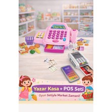 Yıldırım Oyuncak Oyuncak Sesli Işıklı Aksesuarlı Yazar Kasa + Pos Makinesi 2’li Evcilik Seti