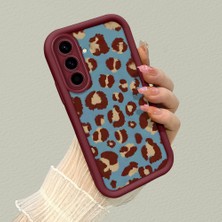 HONTINGA Samsung Galaxy A36 5g ile Uyumlu Kılıfı Düşüme Önleyici Basitlik Anti Düşme Kamera Korumali Pardesü Deseni Bordo Desen Yumuşak Silikon Telefon Kılıfı Kadın ve Erkek Için Uygundur K2-7118