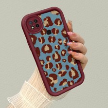 HONTINGA Xiaomi Redmi 9c ile Uyumlu Kılıfı Düşüme Önleyici Basitlik Anti Düşme Kamera Korumali Pardesü Deseni Bordo Desen Yumuşak Silikon Telefon Kılıfı Kadın ve Erkek Için Uygundur K2-7118