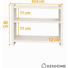 Kenhome 3 Raflı Tezgah Üstü Baharatlık | Mutfak Tezgah Organizeri | Çok Amaçlı Masaüstü Düzenleyici