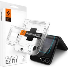 Hype Store Z Flip 6 ile Uyumlu Cam Ekran Koruyucu Kolay Kurulum Glas.tr Ez Fit Slim Hd (2 Adet) - AGL07972