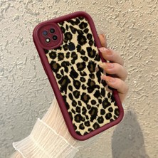 HONTINGA Xiaomi Redmi 9c ile Uyumlu Kılıfı Düşüme Önleyici Basitlik Anti Düşme Kamera Korumali Pardesü Deseni Bordo Desen Yumuşak Silikon Telefon Kılıfı Kadın ve Erkek Için Uygundur K2-7118