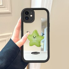 HONTINGA iPhone 12 ile Uyumlu Aynalı Kılıfı Düşüme Önleyici Basitlik Anti Düşme Kamera Korumali Meyve Deseni Desen Yumuşak Silikon Telefon Kılıfı Kadın ve Erkek Için Uygundur K2-9053