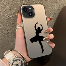 HONTINGA iPhone 14 ile Uyumlu Kılıfı Silikon Kenar Sert Arka Düşüme Önleyici Basitlik Anti Düşme Kamera Korumali Bale Desen Telefon Kılıfı Kadın ve Erkek Için Uygundur K1-0573