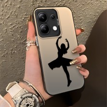 HONTINGA Xiaomi Redmi Note 13 4g ile Uyumlu Kılıfı Silikon Kenar Sert Arka Düşüme Önleyici Basitlik Anti Düşme Kamera Korumali Bale Desen Telefon Kılıfı Kadın ve Erkek Için Uygundur K1-0573