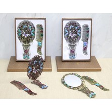 Kyops Kelebek Katlanabilir Ayna ve Tarak Seti Büyük Boy ALK4981 - Lisinya