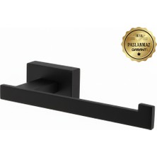 Premium Pirinç Katre Wc Kağıtlık Mat Siyah