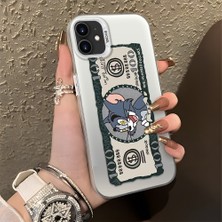 HONTINGA iPhone 12 ile Uyumlu Kılıfı Silikon Kenar Sert Arka Düşüme Önleyici Basitlik Anti Düşme Kamera Korumali Kedi ve Fare Desen Telefon Kılıfı Kadın ve Erkek Için Uygundur K1-0572