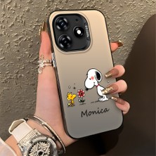 HONTINGA Tecno Spark 10 Pro ile Uyumlu Kılıfı Silikon Kenar Sert Arka Düşüme Önleyici Basitlik Anti Düşme Kamera Korumali Monica Desen Telefon Kılıfı Kadın ve Erkek Için Uygundur K1-0574