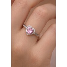 Seherden Kalp Model Zirkon Taşlı Ayarlanabilir Zarif Yüzük | Günlük ve Özel Günlere Uygun