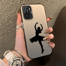 HONTINGA Xiaomi Redmi Note 10S ile Uyumlu Kılıfı Silikon Kenar Sert Arka Düşüme Önleyici Basitlik Anti Düşme Kamera Korumali Bale Desen Telefon Kılıfı Kadın ve Erkek Için Uygundur K1-0573