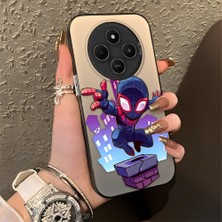 HONTINGA Xiaomi Redmi 14C ile Uyumlu Kılıfı Silikon Kenar Sert Arka Düşüme Önleyici Basitlik Anti Düşme Kamera Korumali Spider Man Desen Telefon Kılıfı Kadın ve Erkek Için Uygundur K1-0576