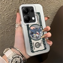 HONTINGA Xiaomi Redmi Note 14S ile Uyumlu Kılıfı Silikon Kenar Sert Arka Düşüme Önleyici Basitlik Anti Düşme Kamera Korumali Kedi ve Fare Desen Telefon Kılıfı Kadın ve Erkek Için Uygundur K1-0572