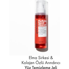 Green Label Purifying Facial Cleanser-elma Sirkesi Kolajen Özlü Canlandırıcı Arındırıcı Yüz Temizleme Jeli 200ml