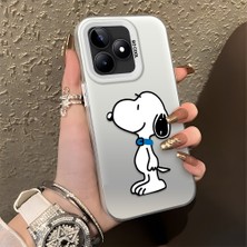 HONTINGA Realme C53 ile Uyumlu Kılıfı Silikon Kenar Sert Arka Düşüme Önleyici Basitlik Anti Düşme Kamera Korumali Monica Desen Telefon Kılıfı Kadın ve Erkek Için Uygundur K1-0574