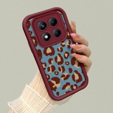 HONTINGA Xiaomi Redmi Note 14 Pro Plus ile Uyumlu Kılıfı Düşüme Önleyici Basitlik Anti Düşme Kamera Korumali Pardesü Deseni Bordo Desen Yumuşak Silikon Telefon Kılıfı Kadın ve Erkek Için Uygundur K2-7118