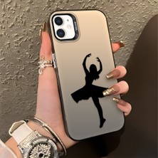 HONTINGA iPhone 12 Pro ile Uyumlu Kılıfı Silikon Kenar Sert Arka Düşüme Önleyici Basitlik Anti Düşme Kamera Korumali Bale Desen Telefon Kılıfı Kadın ve Erkek Için Uygundur K1-0573