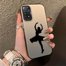 HONTINGA Xiaomi Redmi Note 11 Pro ile Uyumlu Kılıfı Silikon Kenar Sert Arka Düşüme Önleyici Basitlik Anti Düşme Kamera Korumali Bale Desen Telefon Kılıfı Kadın ve Erkek Için Uygundur K1-0573